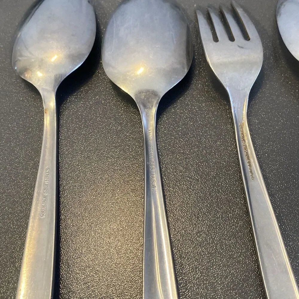 Vintage Atomic Star Starburst Flatware Spoons Forks Mixed Brands Ring Making